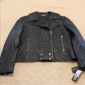 Wilson Leather navy blue coat sz XL